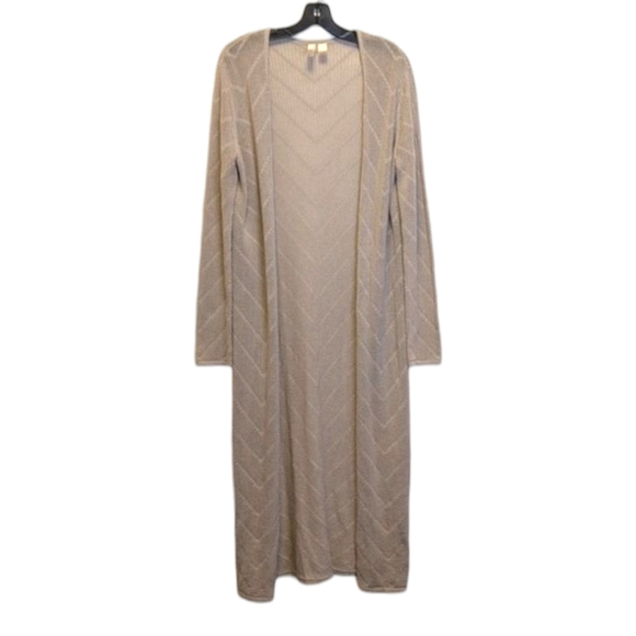 Forever 21 Sweaters - Forever 21 Longline Knit Maxi Cardigan Beige M